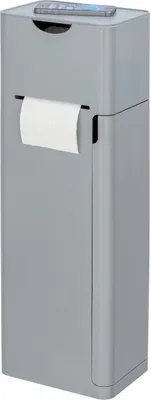 Produktbild von WENKO 6 in 1 WC-Garnitur 'Imon' in mattgrau