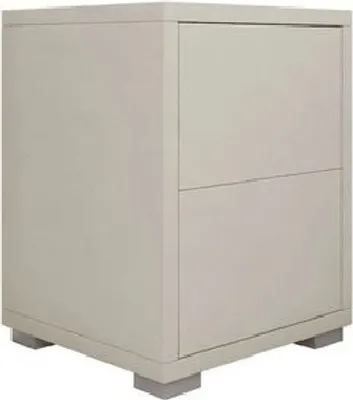 Produktbild von MIRJAN24 Nachttisch Gesita N2SZ, Stilvoll Schlafzimmer Nachtschrank mit 2 Schubladen, Nachtkonsole, Kollektion (Farbe: Cashmere)