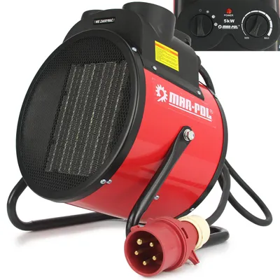 Produktbild von Heizlüfter 5kW 400V Lagerheizung Werkstattheizung Heizung Kellerheizung PTC