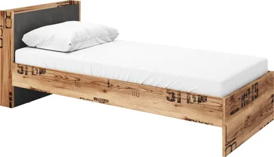 Produktbild von Furniture24 Bett Fargo FG13 mit Lattenrost und Taschenfederkernmatratze 90 x 200 cm