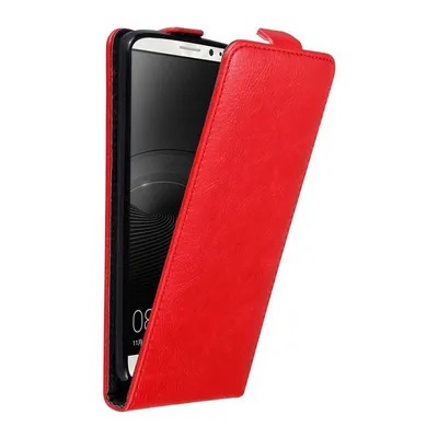 Obrázek produktu pro Cadorabo pouzdro pro Huawei MATE 8 Protective Cover in Red Flip Case Obal na mobilní telefon
