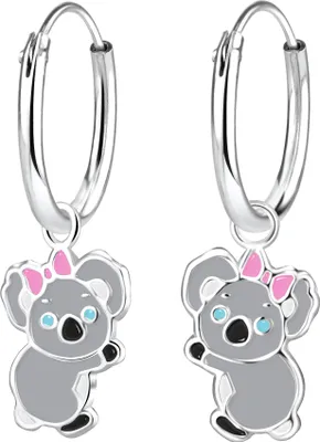 Obrázek produktu pro Dětské stříbrné náušnice Koala