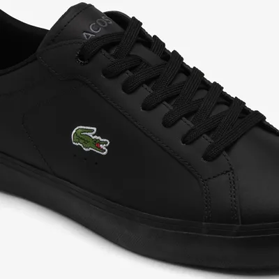 Produktbild von Lacoste POWERCOURT 125 2 SMA Herren Schwarz Schuhe Naturleder (749SMA008102H61)