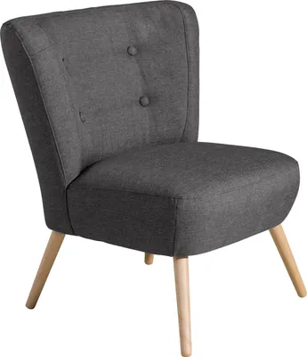 Produktbild von Max Winzer Sessel Neele - Flachgewebe anthrazit - Maße: 69 x 68 x 80 cm