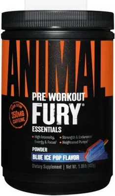 Produktbild von Universal Nutrition Animal Fury - 483g-Dose Blue Icy Pop