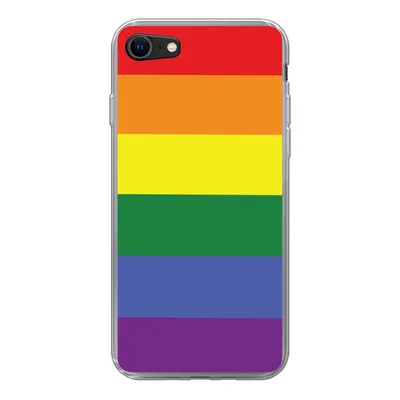 Produktbild von MuchoWow® Handyhülle Schutzhülle Hülle für iPhone 8 Regenbogen - Stolz - Regenbogenfahne Silikon Softcase Handy Hülle - Schutzhaube