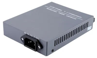 Zdjęcie produktu dla Zestaw 2 sztuk konwerterów mediów światłowodowych Gigabit SC10/100/1000M, zasilanie 100–250 V AC