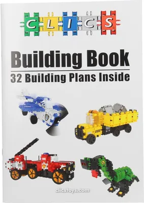 Produktbild von Clics Bauideen Buch - 32 Bauwerke Bauanleitung Spielzeug Buch