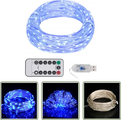 Zdjęcie produktu dla Lampki choinkowe LED Living Store z 150 diodami LED niebieskie 15 m