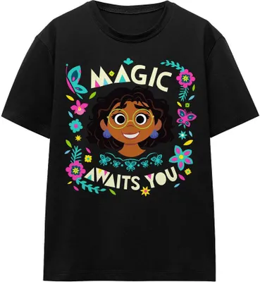 Produktbild von Encanto - "Magic Awaits You" T-Shirt für Herren/Damen Uni TV17143 (XL) (Schwarz)