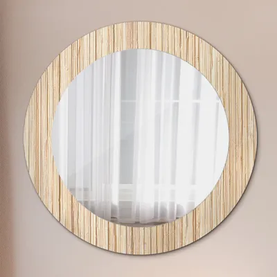 Produktbild von Ø60cm Modern Spiegel - Wandspiegel Wandmontage- Schlafzimmer - Eucaliptus
