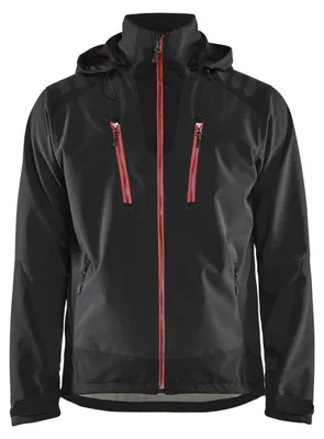 Produktbild von Softshelljacke BLAKLADER Wasserabweisend T.S - SCHWARZ/ROT - 474925139956-S