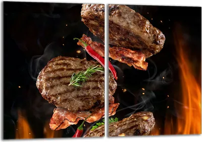 Produktbild von Glasschutzplatte für den Herd 2x40x52 Grill