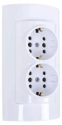 Immagine prodotto di NUOVE Prese Schucko da superficie a 2/3 o a 3 poli con LED e distributore a 3 poli