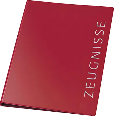 Produktbild von Veloflex Ringbuch A4 Zeugnisse w-rot 4-Ring 16mm