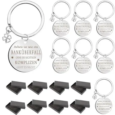 Produktbild von Silberner Schlüsselanhänger 3x3cm praktisch und stilvoll