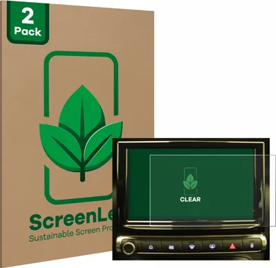 Produktbild von 2x ScreenLeaf Schutzfolie für Citroen C3 Aircross Infotainment System nachhaltiger Displayschutz Display Schutz Folie Klar Transparent