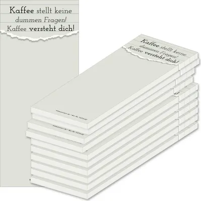 Produktbild von PRICARO Notizblock "Spruch 02", magnetisch, 62x148 mm, 10 Stück