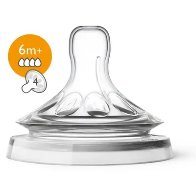 Produktbild von Philips AVENT SCF044/27 Natural-Sauger, Rund, Schneller Durchfluss, Anti-Kolik-Ventil