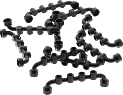 Obrázok produktu pre 10x Lego plot 1x6 čierny držiak zábradlia na kolíky pre 6415609 6140