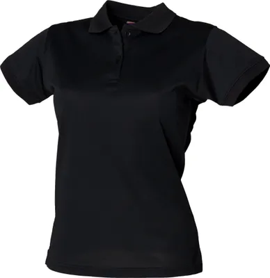 Produktbild von Henbury Damen Coolplus® Polo-Shirt / Polohemd, RW636 (3XL) (Schwarz)