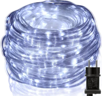 Guirlande Lumineuse Extérieur 15m 600 LED - Blanc Chaud & RGB, Télécommande + App, 17 Modes, IP65