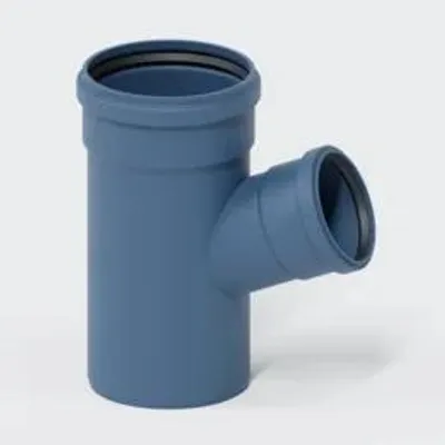 Produktbild von POLOPLAST Abzweig, DN160/110, POLO-KAL NG, PP-MD, Ø160/110mm, 67,5°, blau, 1 Stk.