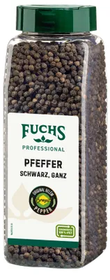 Produktbild von Fuchs Professional Pfeffer schwarz ganze Pfefferkörner scharf 500g