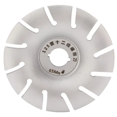 Produktbild von Holzschnitzscheibe, Formscheibe, 125 mm, Edelstahl, 12 Zähne, Zubehör für Winkelschleifer, Silber