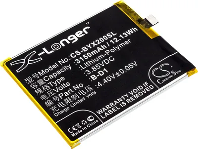 Produktbild von TECHTEK Akku Kompatibel mit [BBK] VIVO X20A, VIVO X20A Dual SIM, VIVO X20A Dual SIM TD-LTE, für [Vivo] X20A, X20A Dual SIM, X20A Dual SIM TD-LTE Ers