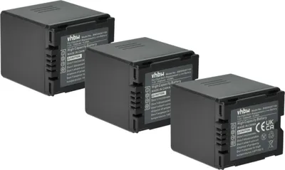 Produktbild von vhbw 3x Akku Ersatz für Panasonic VW-VBD070, CGR-DU06, CGA-DU21, CGA-DU14, CGA-DU12, CGA-DU07 für Videokamera Camcorder (1500 mAh, 7,2 V, Li-Ion)