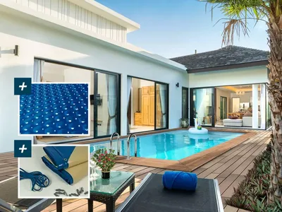 Produktbild von Pool Rechteckig " Aruba 140 "- 5.00 x 3.00 x 1.38 m + Luftpolsterfolie 180 µ - Winterplane 280 g/m².