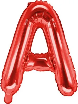 Produktbild von Folienballon Buchstabe „A“, 35cm, rot