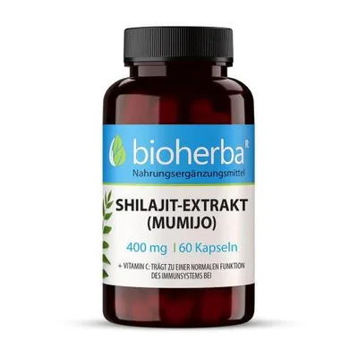 Produktbild von Bioherba Shilajit-Extrakt (Mumijo) 400 mg 100 Kapseln