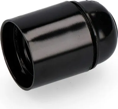 Image de Douilles E27 Bakélite Noires Douilles E27 Robustes En Bakélite Renforcée, Lot De 10. - Edm
