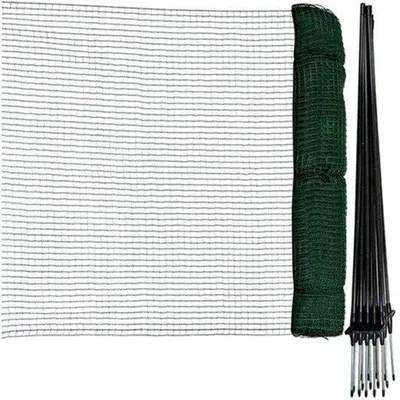 Productafbeelding van Hondenhek Mobiel - 25 Meter Lang - 90 cm Hoog - Glasvezel - Groen - Tuin Omheining