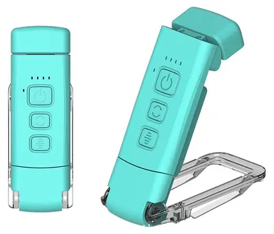 Produktbild von ZELURXX LED Buchlicht Leselampe Klemmlampe Nachtlicht, 3 Farbtemperaturen, 15 Helligkeiten, drehbar, augenschonend, Timer, tragbar, Blau