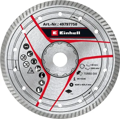 Image de Einhell Accessoires pour coupe-carreaux DIA-Trennsch. 200x25,4mm tur.