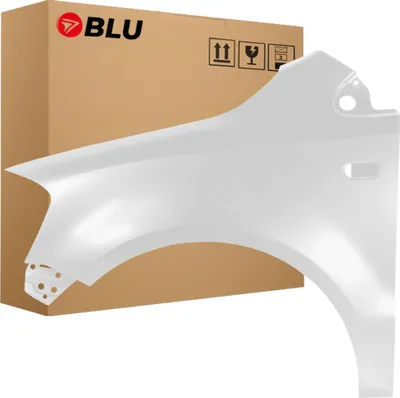 Immagine prodotto di BLU Parafango compatibile con VW Volkswagen Fox LB9A Sinistra Weiss CandyWeiss | 2005-2011 | Anteriore | Verniciato | Pronto per il montaggio | Acciaio
