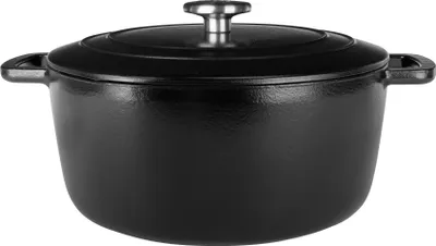 Obrázok produktu pre Útulný a trendy pekáč Fontestic z liateho železa, čierny, Ø 28 cm / 6,8 litra – smaltovaný