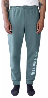 Immagine prodotto di Carhartt 105899 Pantaloni della tuta grafici affusolati di peso medio dalla vestibilità comoda Sea Pine Heather L