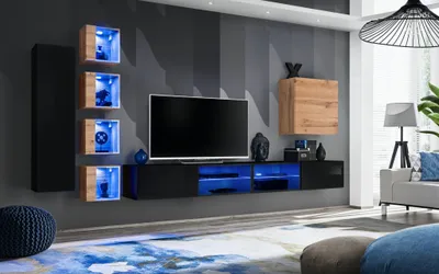 Immagine prodotto di Mobili moderni, design per soggiorno, parete attrezzata, arredamento  set completo, mobile a parete