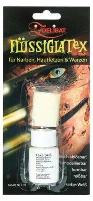 Produktbild von Zoelibat Flüssiges Latex Farbe Weiß 28,3 ml für Narben Hautfetzen Warzen