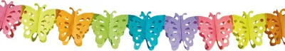 Papier-Vlinderschlange mehrfarbig, 6 m, 1 Stück