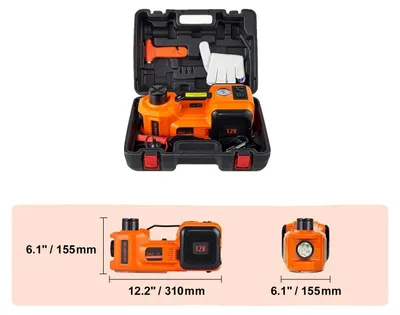 Image de Cric pour voiture électrique, capacité de levage de 5 tonnes, gonfleur intégré, 5 tonnes