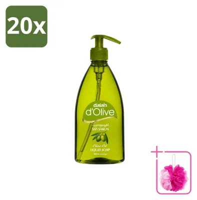 Produktbild von 20 x Dalan d'Olive Flüssigseife - Pflegend mit Olivenöl - 400 ml - Sparpackung - 20 Stücke