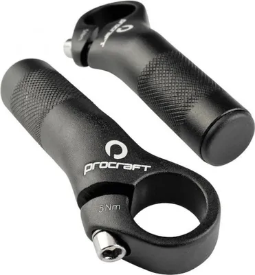 Produktbild von Procraft Lenkerhörnchen Shorty kurz schwarz - ergonomische Bar Ends für mehr ....