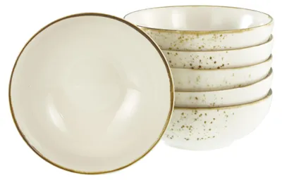 Produktbild von CreaTable, 24654, Nature Collection Creme, Mehrzweckschale 6-tlg, Steinzeug
