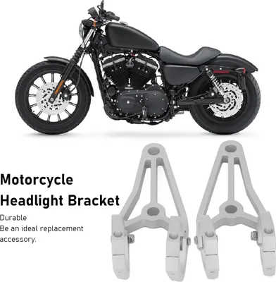 Zdjęcie produktu dla 2 sztuki uchwyt reflektora motocyklowego 33 do 41 mm srebrny uchwyt do montażu na rurze widelca zamiennik do Suzuki