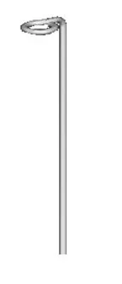 Produktbild von Abhängedraht mit Öse 90° abgewinkelt 250 mm 50 Stück